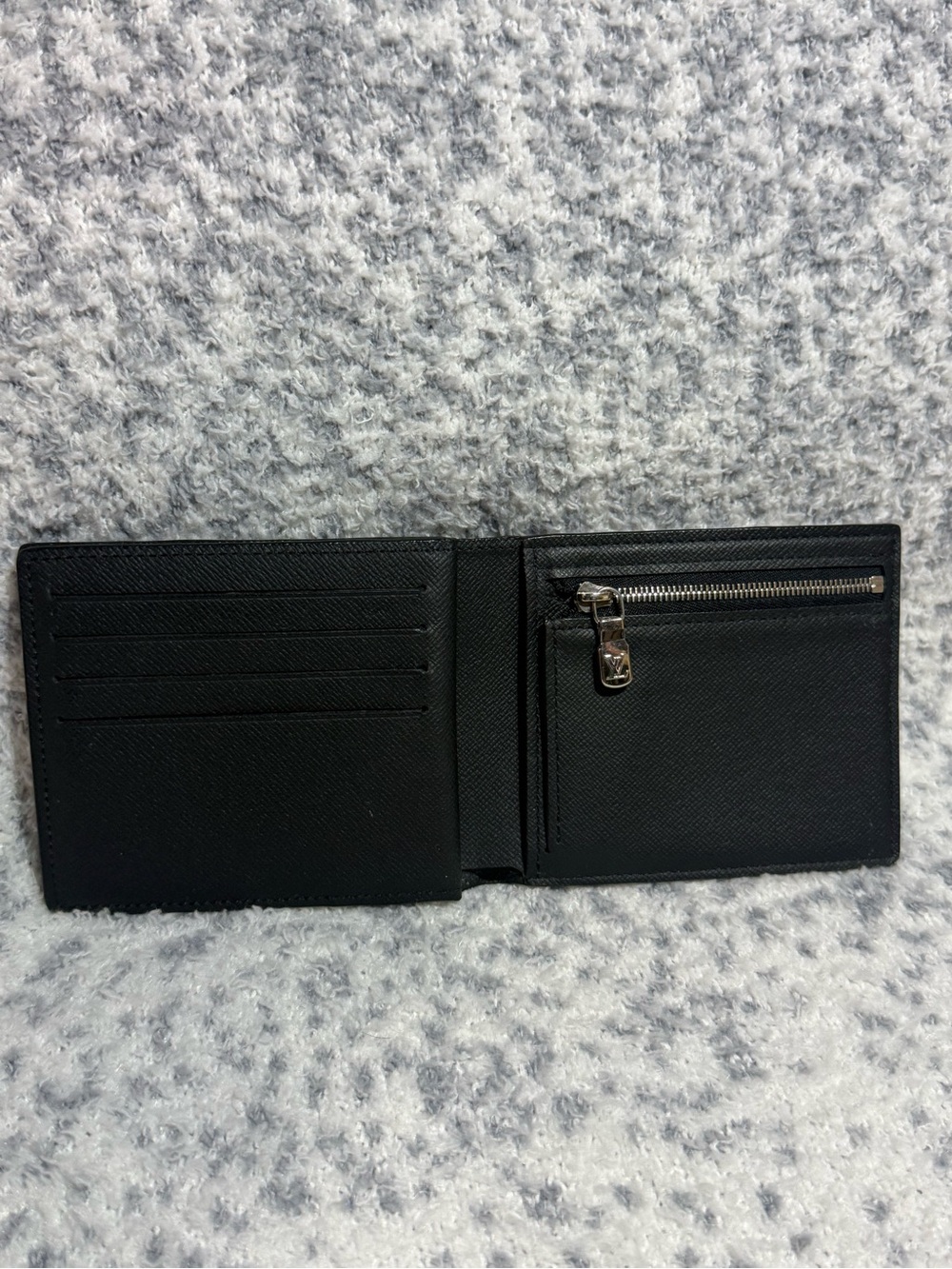 Men's Black Damier Graphite with coin pocket Bi-Fold Wallet - Louis Vuitton - Picture 4 of 6